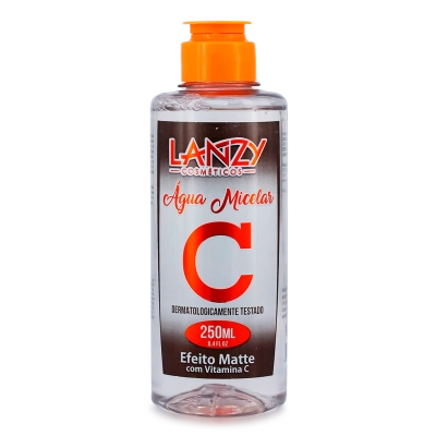 Água Micelar Efeito Matte Com Vitamina C Lanzy 250ml