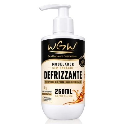 Defrizante Semi Di Lino 250ml Wgw Proteção Térmica Anti Frizz Brilho e Maciez