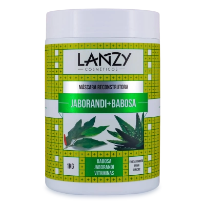 Máscara Capilar Jaborandi e Babosa Lanzy 1kg