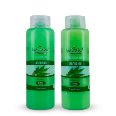 Kit Shampoo e Condicionador Jaborandi 500ml – Crescimento e Fortalecimento